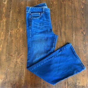 Ariat Denim Darkwash Perfect Rise Flare Jeans sz32 EUC